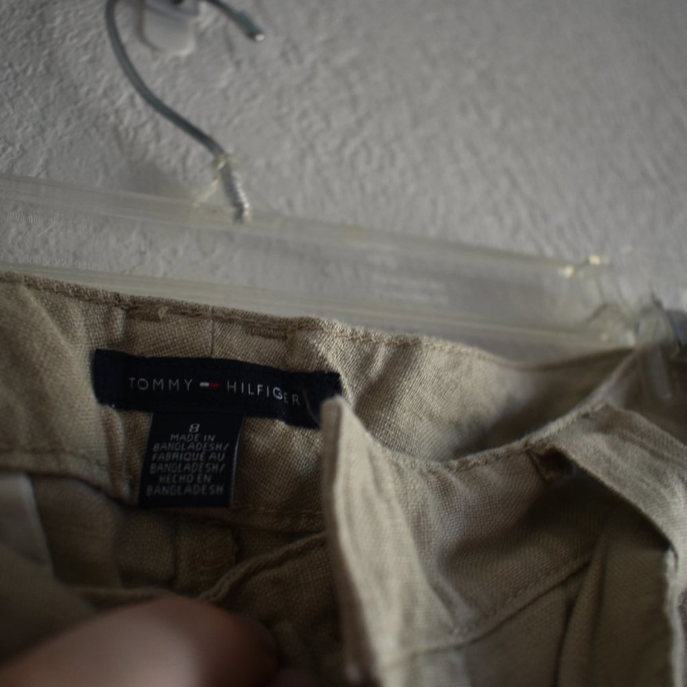 NWT Tommy Hilfiger Wide Leg Tie Front Khaki Colored Pants